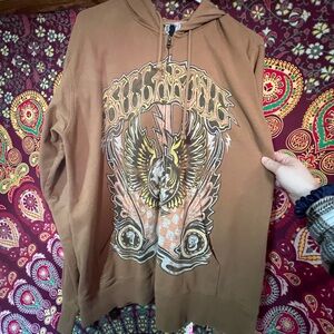 Billabong Tan Hoodie with Black Label